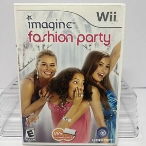 Imagine Fashion Party Nintendo Wii Game with Case and Instruction Booklet